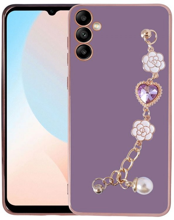 Samsung Galaxy A24 Kılıf El Tutamaçlı Kamera Korumalı Taka Silikon Kapak - 2