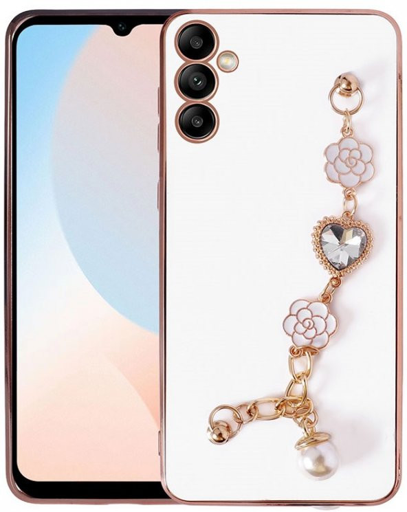 Samsung Galaxy A24 Kılıf El Tutamaçlı Kamera Korumalı Taka Silikon Kapak - 3