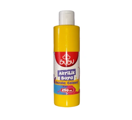 BU-BU AKRİLİK BOYA 250 GR. SARI ürün görseli