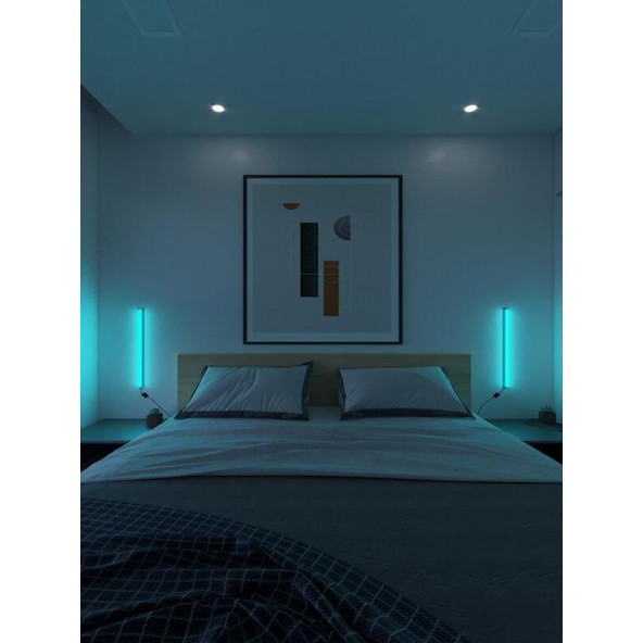 Neeko 2 Adet Mini Duvar Aplik Uzaktan Kumandalı RGB Led 16 Renk - 3