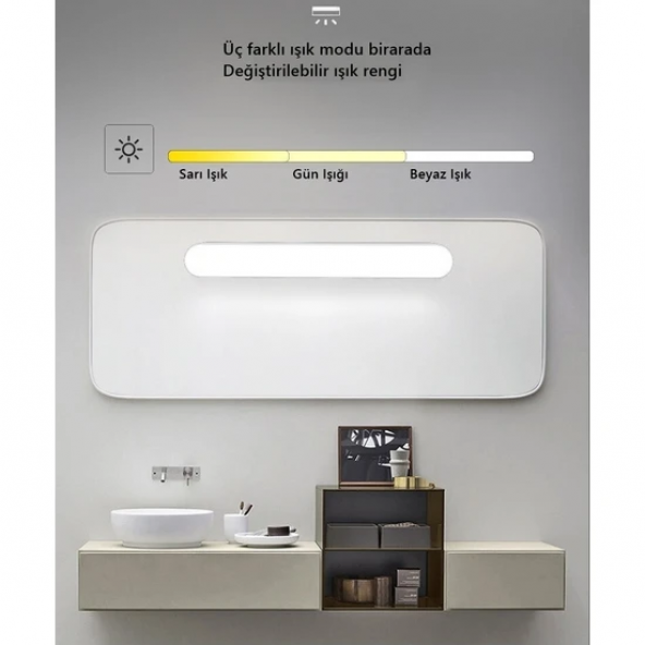 Neeko 3 Renk Şarjlı Kolay Taşınabilir Mıknatıslı Led Işık Kablosuz Kademeli IŞIK - 4