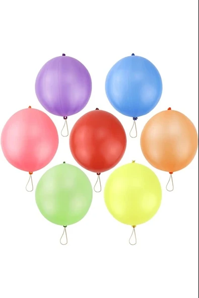 Balon Punch Baskısız 100lü Karışık Atom Balon - 1