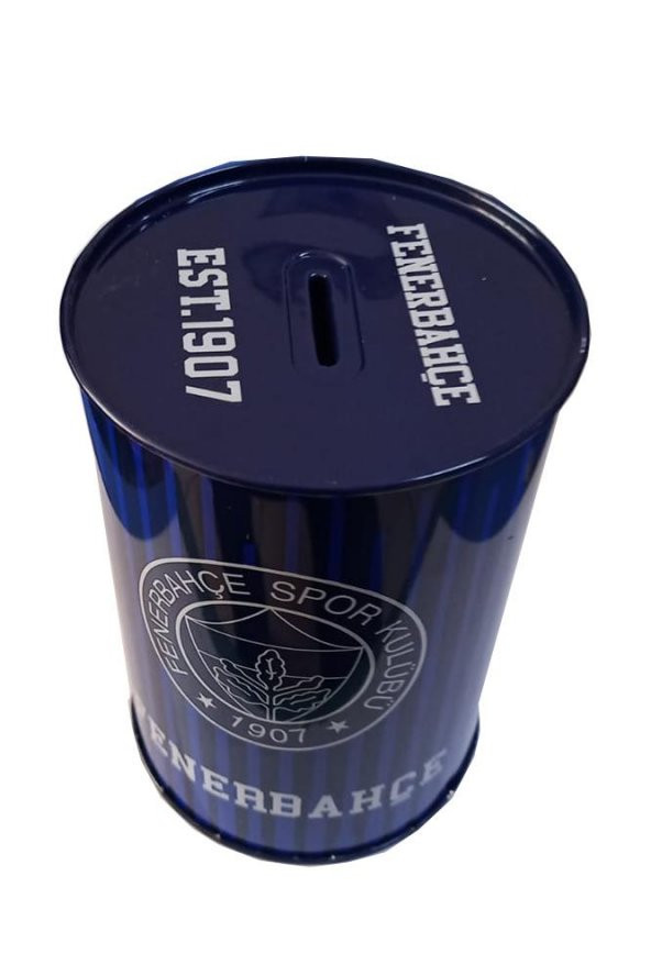 Fenerbahçe Metal Kumbara Orta Boy Orjinal Lisanslı 1 Adet FB Kumbara Taraftar Kumbara Sarı Kanarya 11x15.5 cm - 3