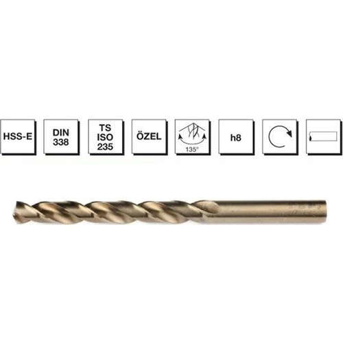 Mte Matkap Ucu Altın 5,0 Mm