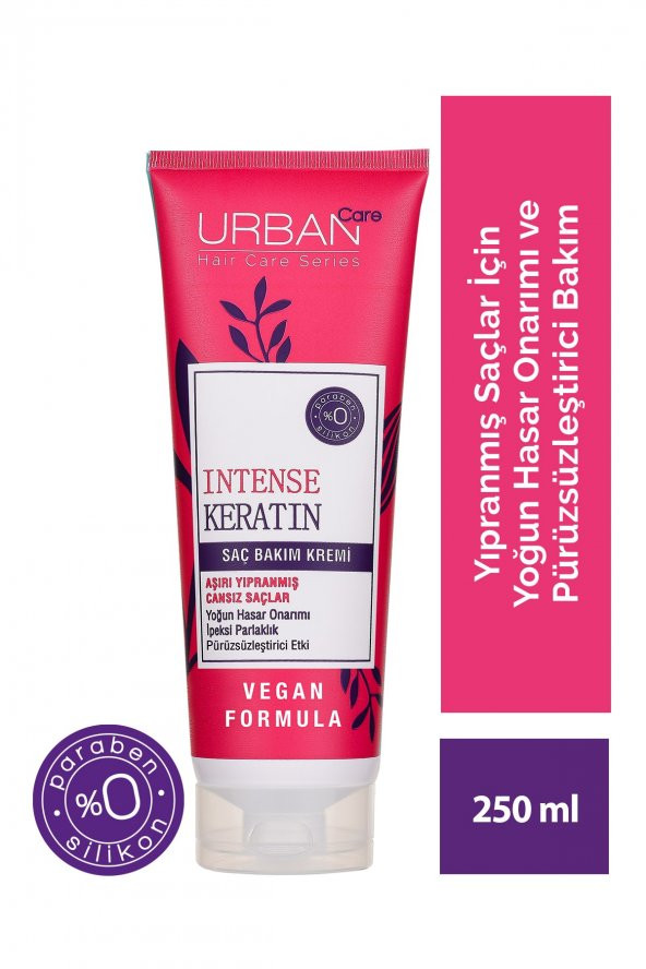 Intense Keratin Aşırı Yıpranmış Saçlara Özel Saç Bakım Kremi-250 Ml-vegan