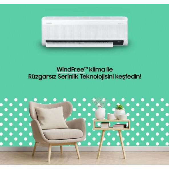 Samsung Premium Plus AR24BXCAAWK/SK WindFree 24000 BTU A++ İnverter Duvar Tipi Klima - 3