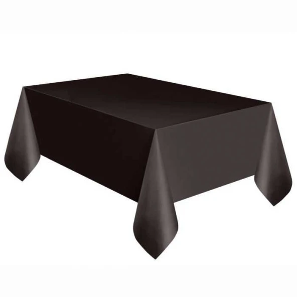 Masa Örtüsü Plastik 120*180cm Düz Siyah