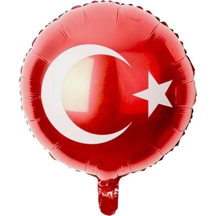 Folyo Balon Türk Bayrağı 18" - 1