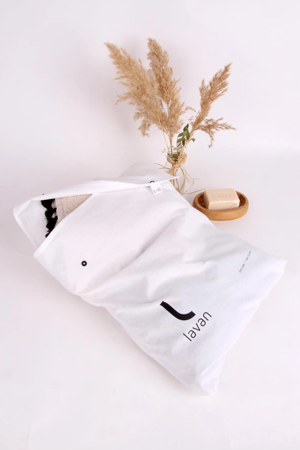 %100 Pamuk Çıtçıtlı Seyahat Bakım Düzenleyici Bez Çanta ürün görseli 1