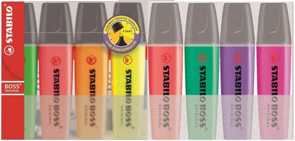 STABILO FOSFORLU KALEM BOSS SET 8 Lİ 708