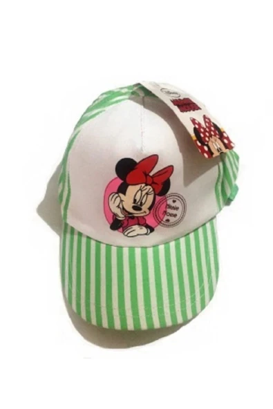 ABOOWE Lisanslı Minnie Mouse Kız Çocuk Kep Şapka