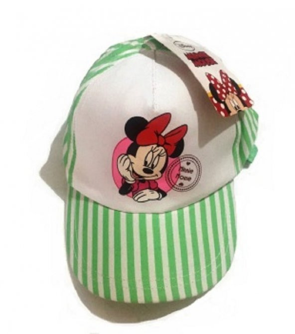 Lisanslı Minnie Mouse Kız Çocuk Kep Şapka