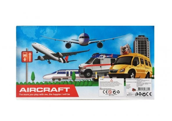 Aircraft 12 Parça Uçak Havaalanı Oyun Seti - 2