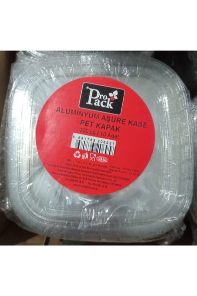 PROPACK Kapaklı Aluminyum 10'lu Kase 300 Cc - 2