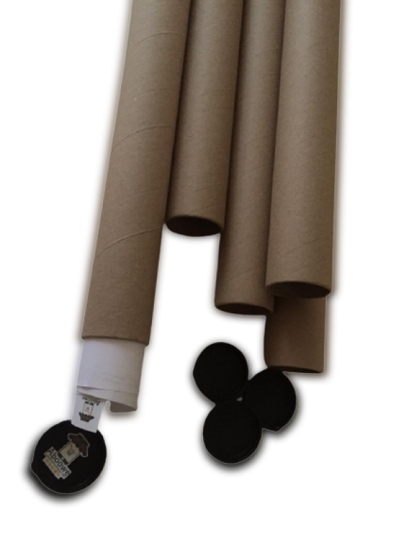 Postüp Kapaklı Silindir Kutu Rulo Gönderi Tüpü 5 cm x 90 cm 5 Adet - 5