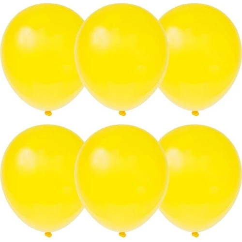 Balon Tek Renk 12" 10lu Sarı ürün görseli
