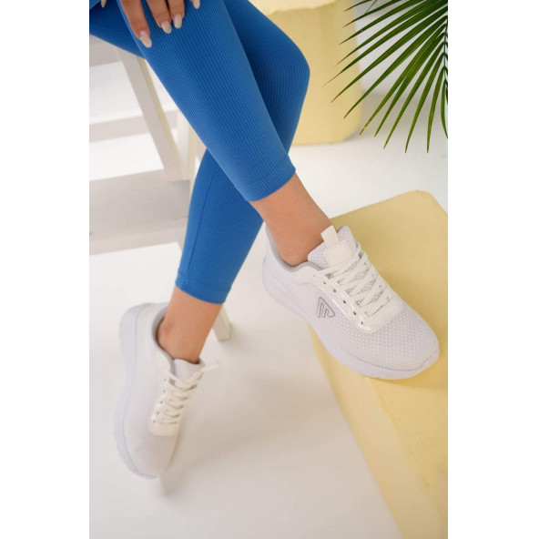 Tstore kadın beyaz günlük spor ayakkabı sneaker 0001