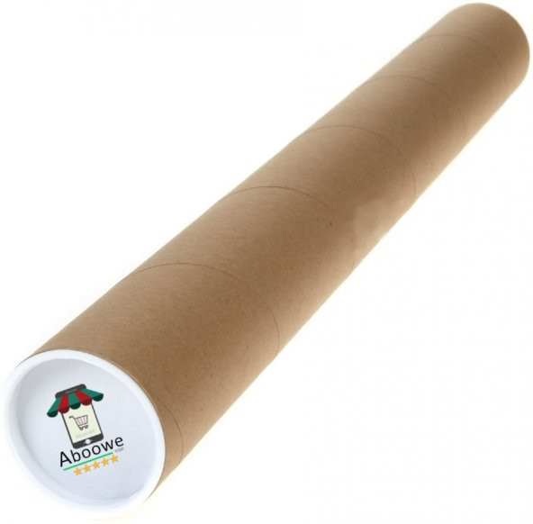Postüp Silindir Kutu 5 cm X 50 cm Poster Afiş Harita Gönderi Tüpü - 2