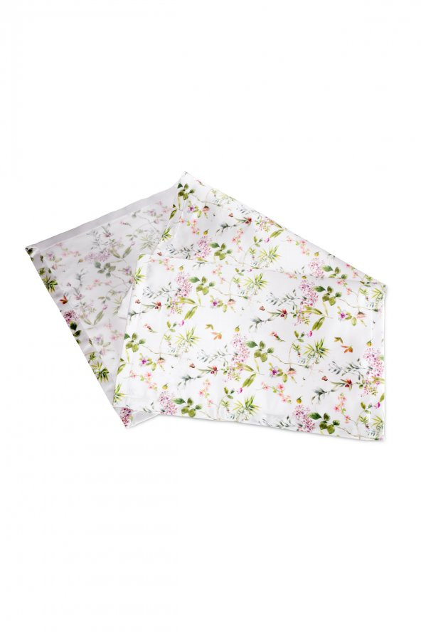 Flowers Saten Runner