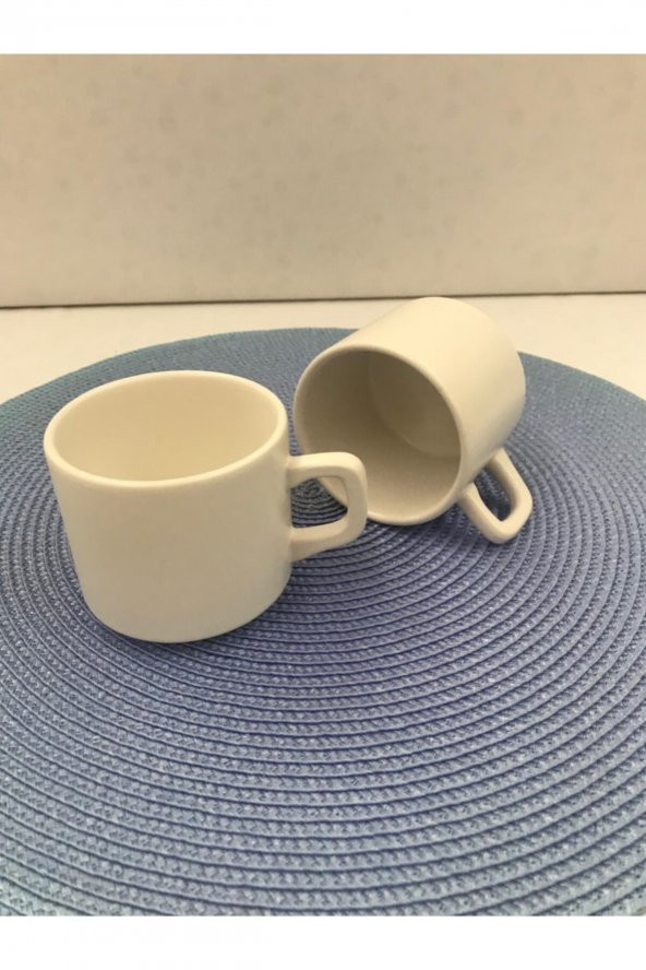 8 Cm Stackable Çay Fincanı Beyaz 2 Li