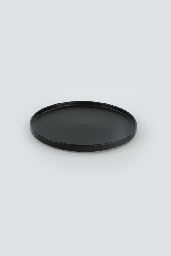 Mat Siyah Stackable Servis Tabağı 27 cm 6 Adet - 4