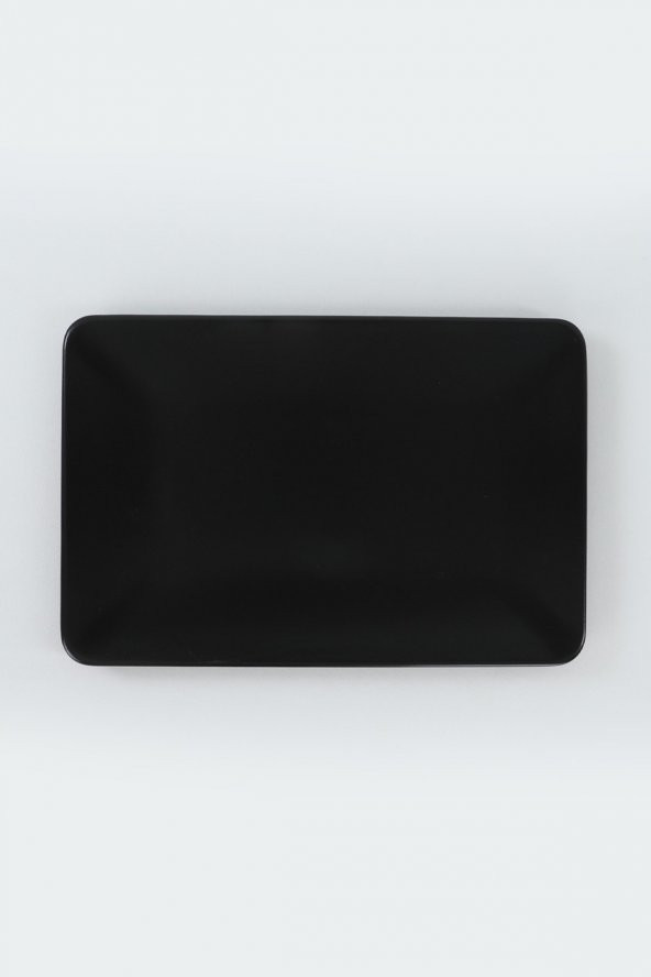 Mat Siyah Kayık Tabak 33x21 Cm 2 Adet - 4