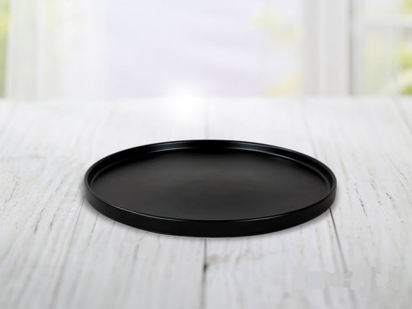 21 Cm Stackable Pasta Tabağı Mat Siyah - 3