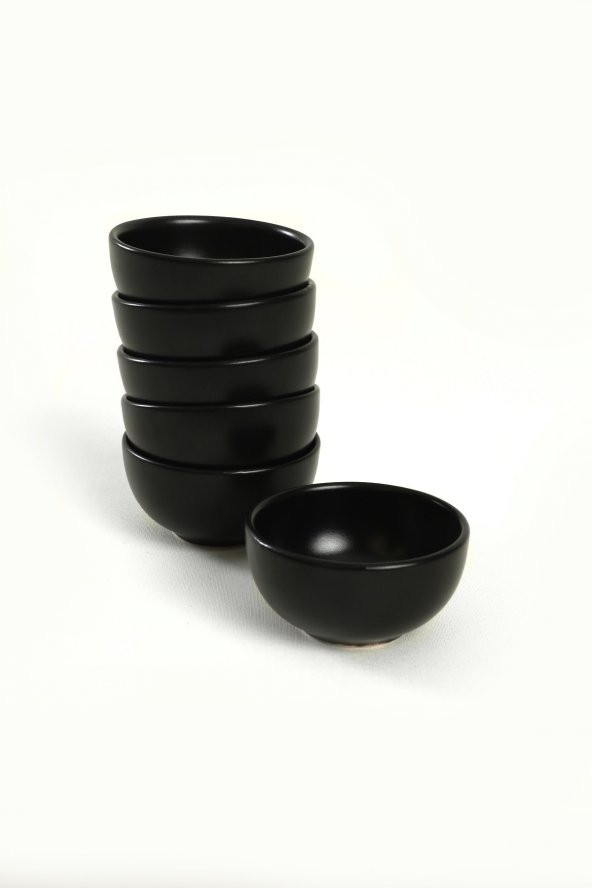 Mat Siyah Çerezlik / Sosluk 8 Cm 6 Adet - 2