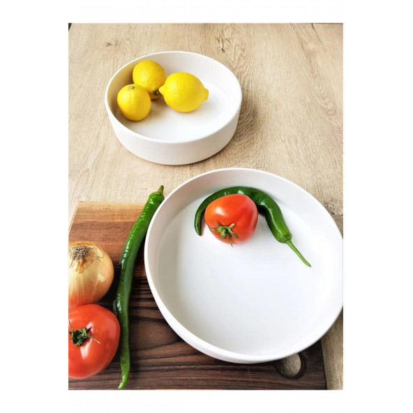 Salata Kasesi Mat Beyaz 2 Adet - 2