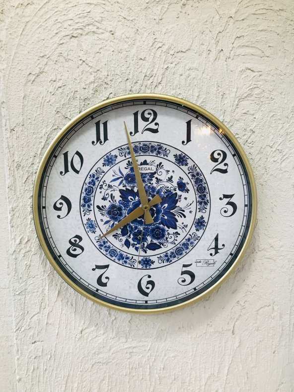 Ultima Regal 0638 B5 Çini Desen Duvar Saati