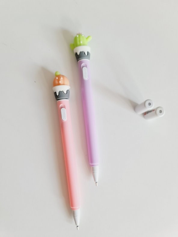 Renkli Emojili Işıklı Tükenmez Kalem 2 Li - 3
