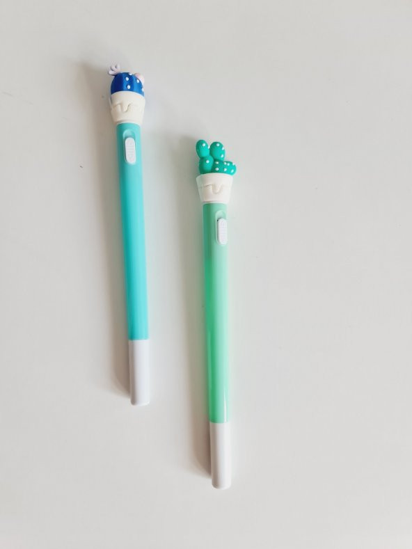 Renkli Emojili Işıklı Tükenmez Kalem 2 Li - 2