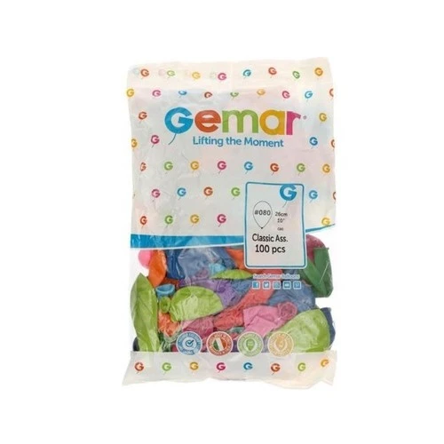 Balon Karışık Renk 10" 100lü Gemar - Resim 2