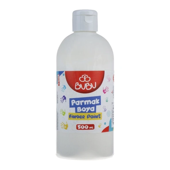 BU-BU PARMAK BOYA 500 GR. BEYAZ ürün görseli