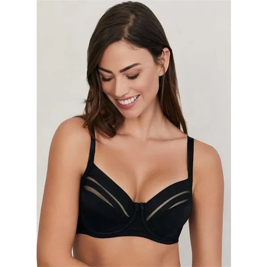 Eros Kadın Balenli Toparlayıcı Çizgili Sütyen - Resim 2