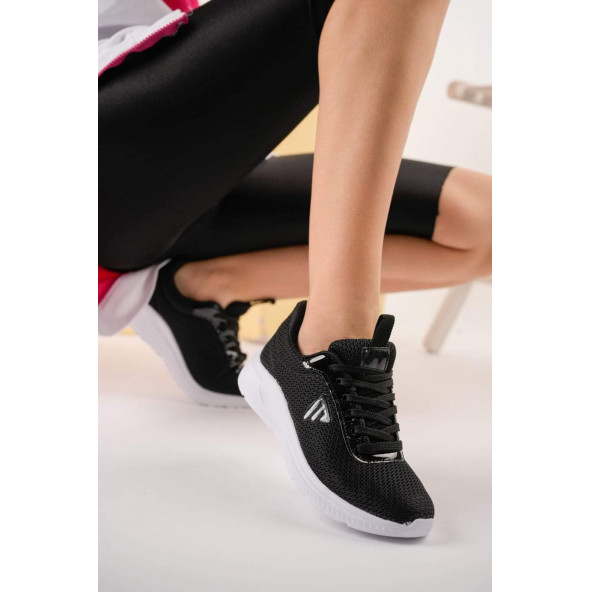 Tstore kadın Siyah günlük spor ayakkabı sneaker 0001 - 2