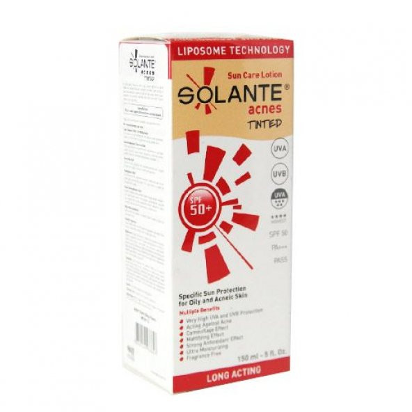 Solante Acnes Tinted Güneş Losyonu Spf 50+ 150 ML