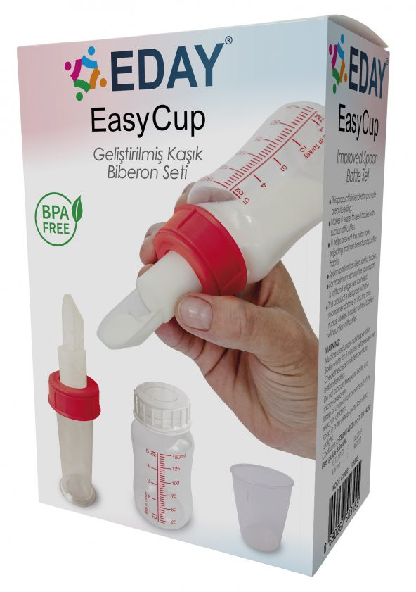 KAŞIK BİBERON EDAY EASYCUP ve 150 ML + 60 ML BİBERON SET