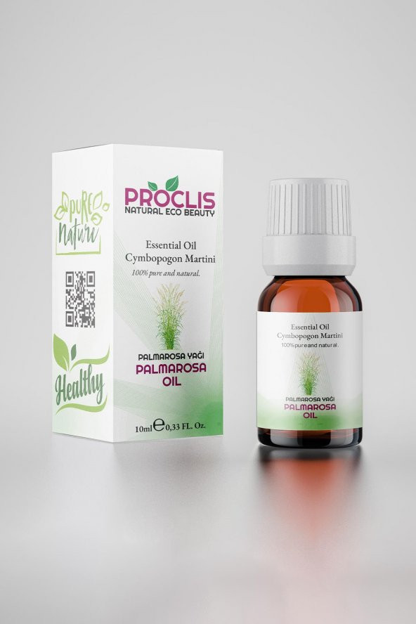 PROCLİS Palmarosa Yağı, Uçucu Yağ, Palmarosa Oil, Cymbopogon Martini 10 ml
