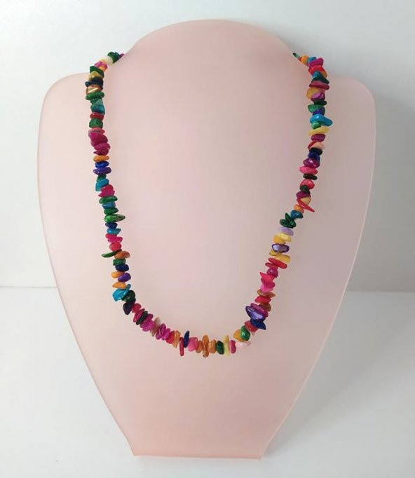 Kolye Kırık Doğal Taş Kolye Gerdanlık Çakra Enerji Takı Aksesuar ürün görseli