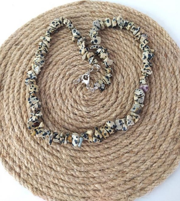 Kolye Kırık Doğal Taş Kolye Gerdanlık Çakra Enerji Takı Aksesuar - Resim 2