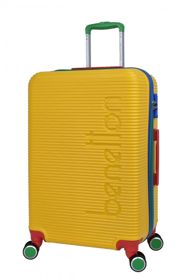 United Colors Of Benetton Lüx Abs Orta Boy Valiz Sarı BNT500 ürün görseli
