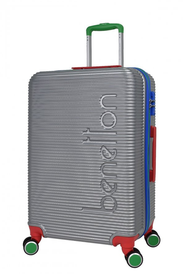 United Colors Of Benetton Lüx Abs Orta Boy Valiz Gri BNT500 ürün görseli