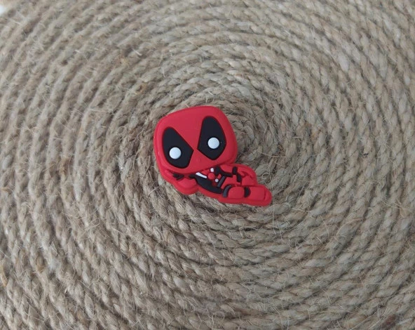 Terlik Ayakkabı Sandalet Tokası Deadpool 1 Adet Silikon Kız Erkek Aksesuar Hediye - 2