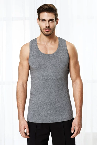 Antibakteriyel Bambu Erkek Atletik Atlet 3'lü Set ürün görseli 1