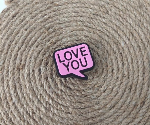 Terlik Ayakkabı Sandalet Tokası Love You 1 Adet Silikon Kız Erkek Aksesuar Hediye - 2