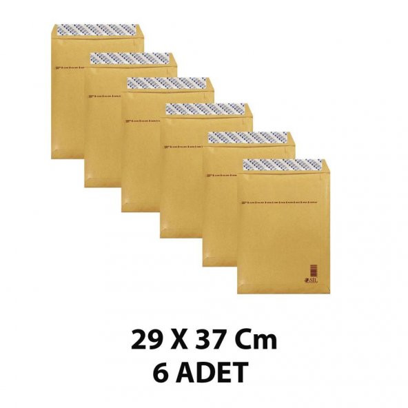 Asil Doğan Hava Kabarcıklı Zarf 8/H 29 x 37 Cm 95 Gr AS-9107 6 Adet