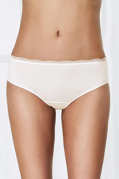 Antibakteriyel Bambu Bayan 3'lü Dantelli Külot ürün görseli 1