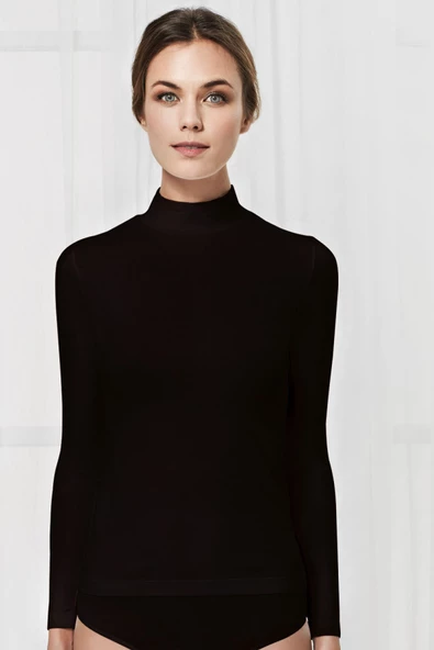 Antibakteriyel Bambu Yarım Balıkçı Yaka Atlet ürün görseli 1