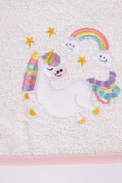 Unicorn Nakışlı Yenidoğan Bebek Hastane Çıkış Seti 8 Parça - Resim 5